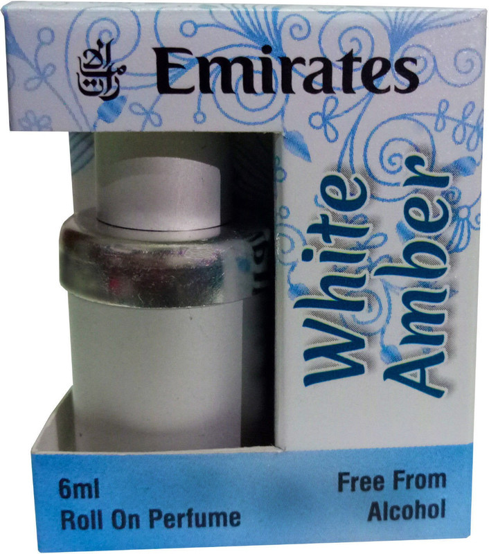 Emirates White Amber French Fragrance Arabian Attar Perfume 6 ml Roll On Floral Attar(Floral)