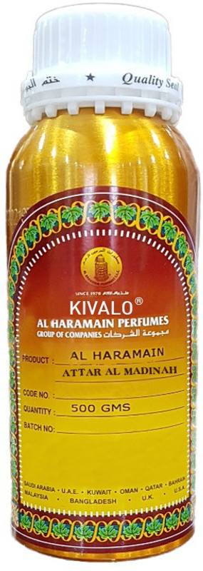 kivalo Ⓡ Al Haramain Pure Original Attar Al Madinah with Sandalwood Cedar Wood, Musk & Amber Fragrance Floral Attar(Musk)