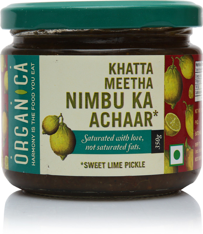 Organica Khata Meetha Aachar Lime Pickle(350 g)
