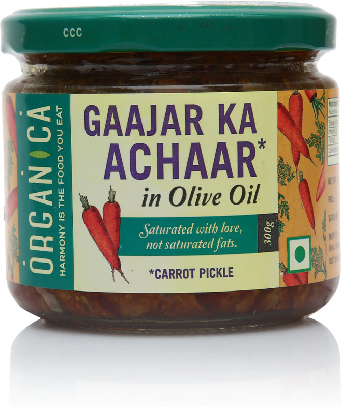 Organica Gaajar Ka Aachar Carrot Pickle(300 g)