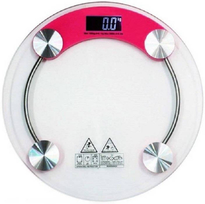Sadarbazaarsales.Com 8MM Round Glass Step-on Activation Weighing Scale Weighing Scale(Multicolor)