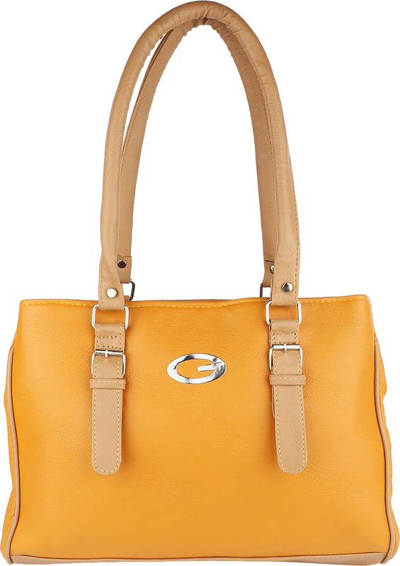 DIVYANSH COLLECTION Women Tan, Yellow Hand-held Bag DIVYANSH COLLECTION Women Tan, Yellow Hand-held Bag