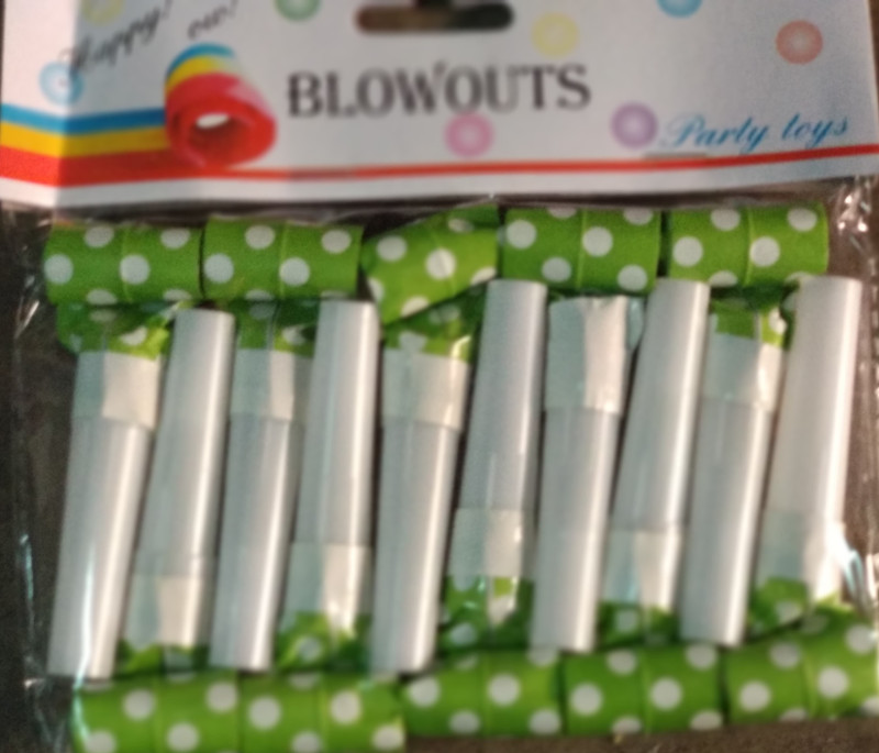 djp Party Blowouts Whistles, Polka Dot Whistles Party Blowouts(Pack of 10)