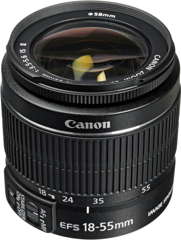 canon EF-S 18-55mm f/3.5-5.6 IS II Lens for Canon EF-S Mount(Black, 18-55)