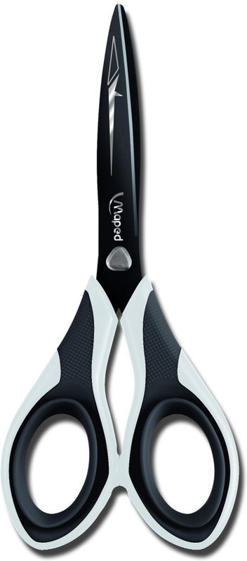 Maped Diamond 17 Cm - Scissor Double Soft Handles Scissors(Set of 1, Multicolor)