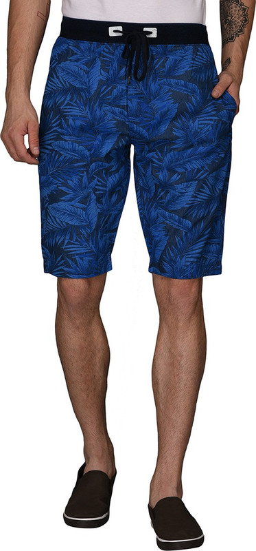 Jade Blue Printed Men Blue Boxer Shorts