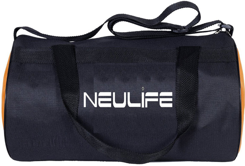 Neulife Sports gym bag(Black, Kit Bag)