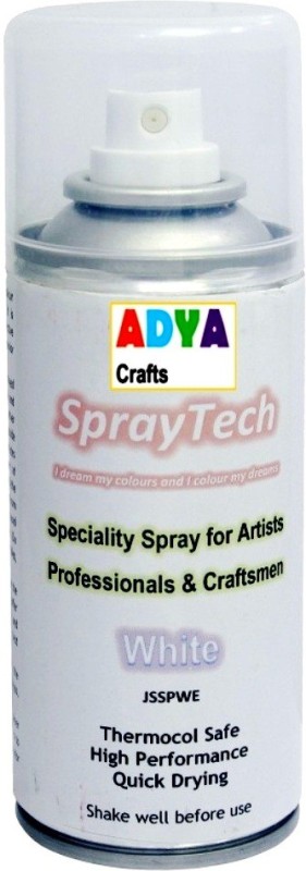 Aadya Crafts Spray Paint White