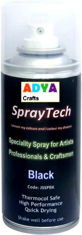 Aadya Crafts Spray Paint Black