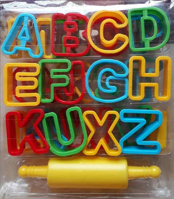 puffy Alphabet Clay Moulds