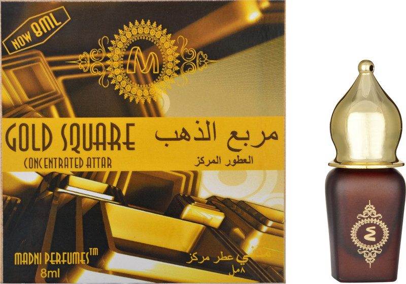 madni perfumes Gold Square Floral Attar(Musk)