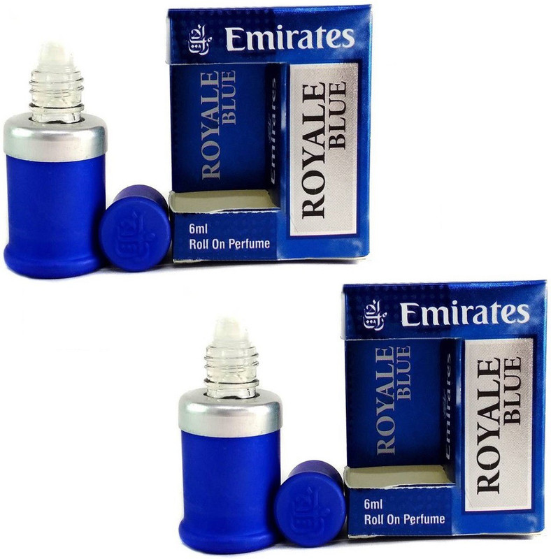 EMIRATES Royale Blue Floral Attar LONG LASTING PACK OF 2 PC Floral Attar(Floral)