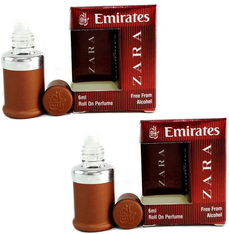 EMIRATES Zara Floral Attar LONG LASTING PACK OF 2 PC Floral Attar(Floral)