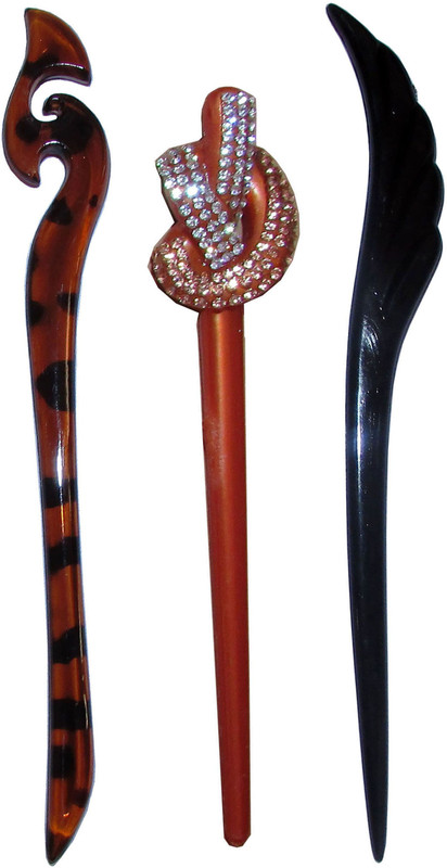 dethrone Combo of Multi Color Juda Sticks Bun Stick(Multicolor)