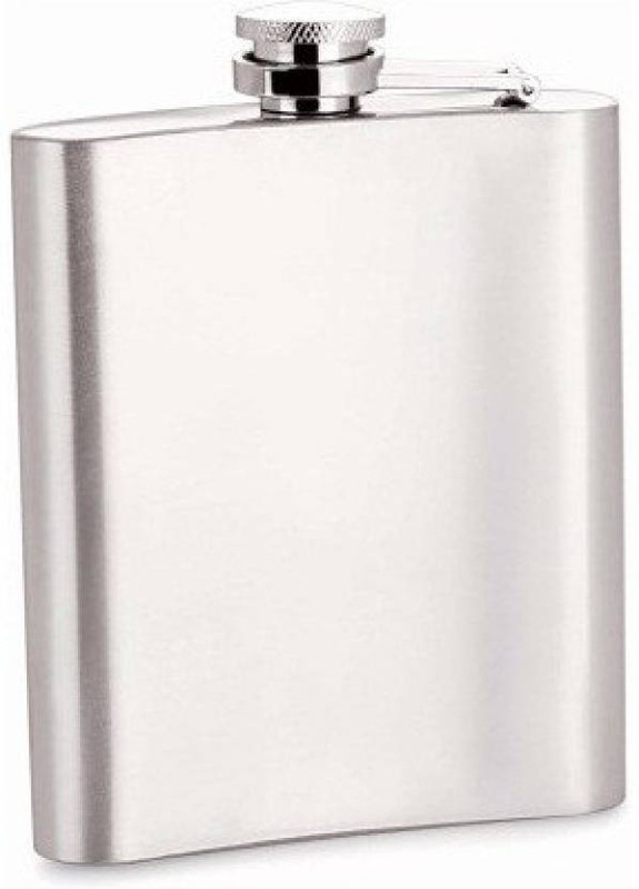 VAGMI Wise Man Stainless-Steel Hip Flask (200 ml) SILVER STAINLESS STEEL Hip Flask(200 ml)