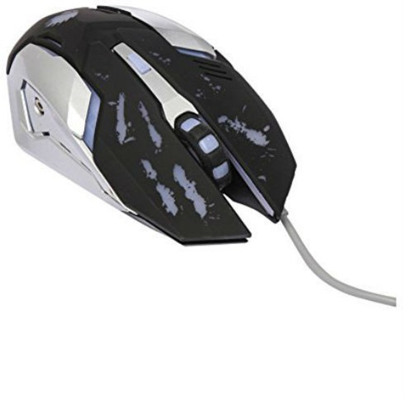 Shrih Wired Gaming Mouse (Black) - Integrated 2500 dpi Optical Gaming Sensor Black and White Wired Optical Gaming Mouse(USB 2.0, Black)