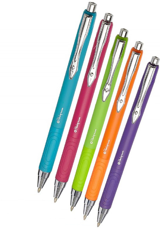 platignum Tixx (Coloured Refill) Refillable Assorted Colour Ball Pen(Pack of 5)