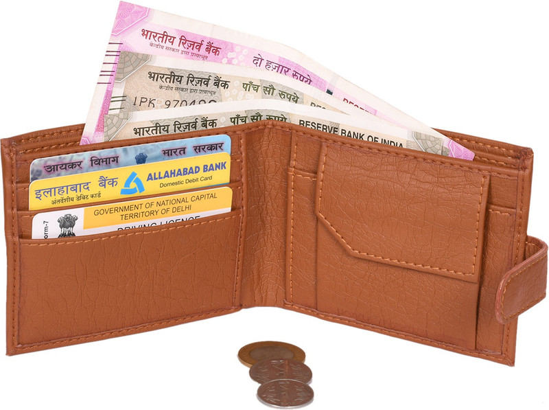 skkfashion Boys Tan Fabric Money Clip(3 Card Slots)