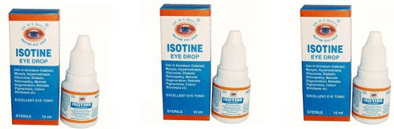 isotine ISOTINE PACK OF 3 Eye Drops(10 ml)