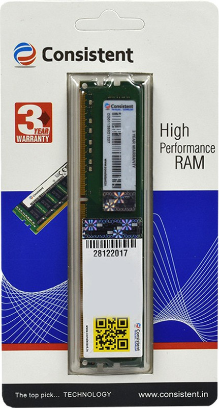 consistent ddr GDDR3 2 GB (Single Channel) PC (2gb ddr3)