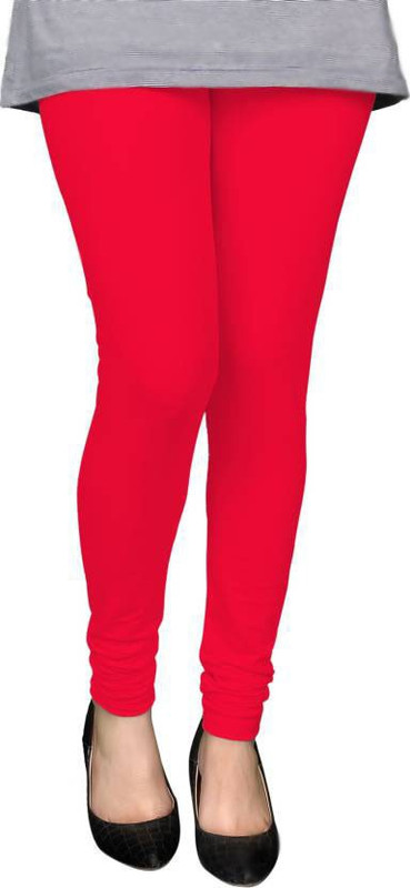 laxmi gold Churidar  Legging(Red, Solid)
