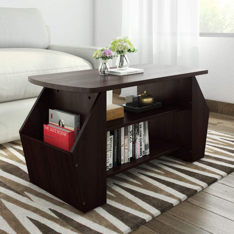 Valtos Engineered Wood Coffee Table(Finish Color – Wenge, Knock Down)