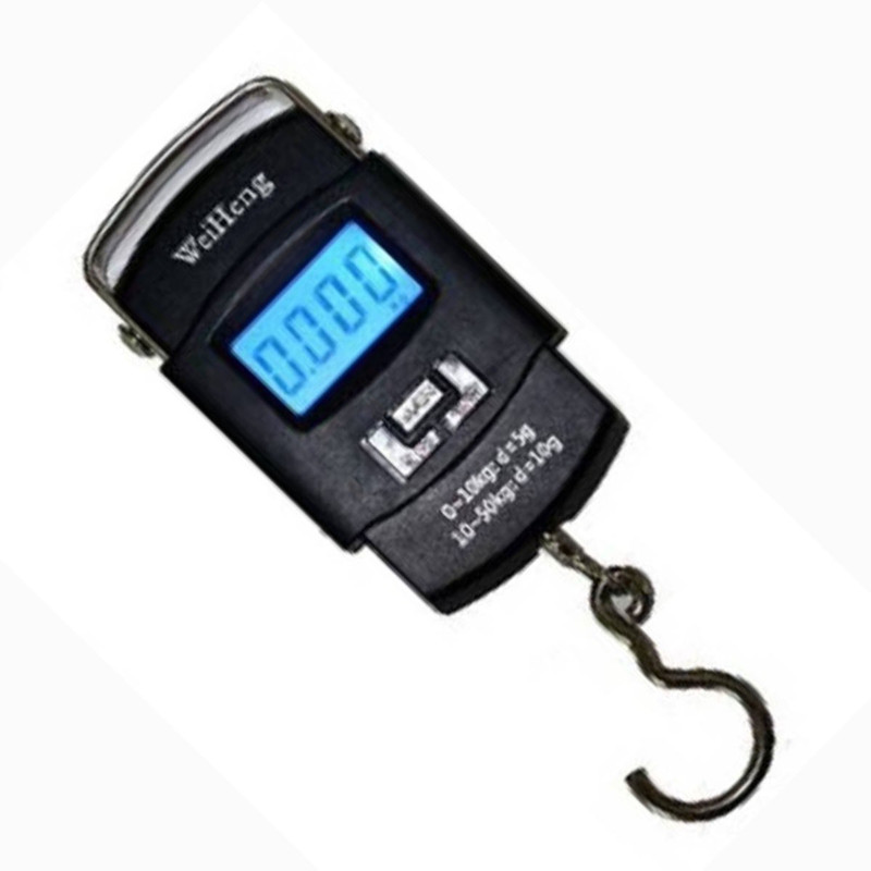 AmtiQ Portable Luggage Travel 50Kg Weighing Scale (Black) Weighing Scale(Black)