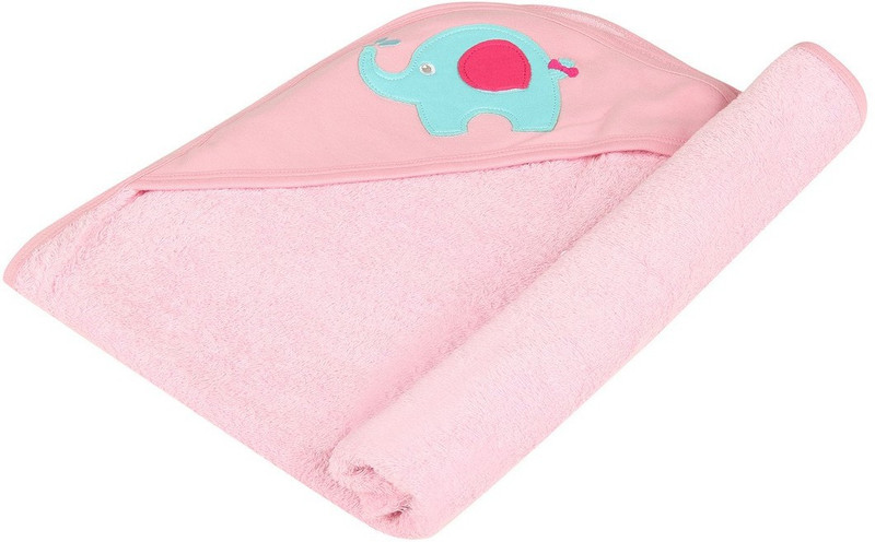 brotherbaby Cotton Terry, Terry, Cotton 320 GSM Bath Towel(Light Blue, Pink)