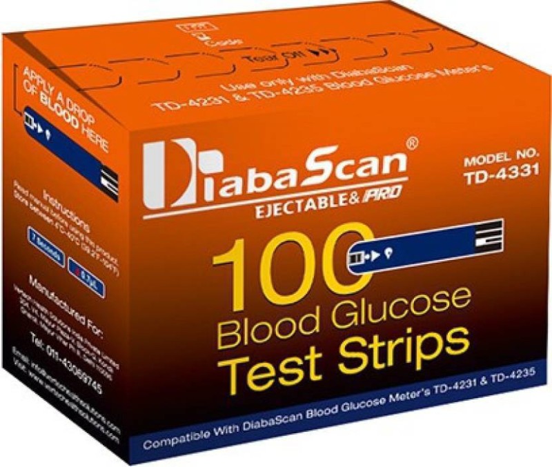 DiabaScan TD-4331 100 Glucometer Strips