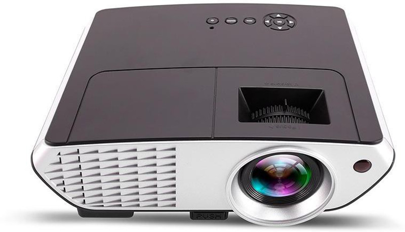 MDI MDI-RD803 2000 Lumen with USB VGA HDMI Full HD 2000 lm LED Corded Mobiles Portable Projector(Black)