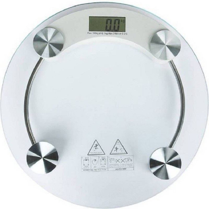 Sadarbazaarsales.Com Personal 2003 A Digital White Glass Weighing Scale(White)