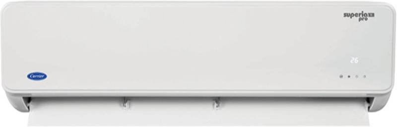 Carrier 1.5 Ton 3 Star Split AC - White(SUPERIA PRO 3i HYBRID, Copper Condenser)