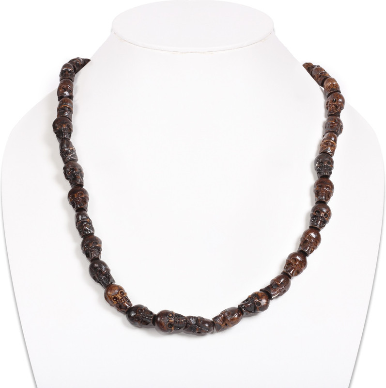 rasavatta Goth Queen (Dark Brown) - Handcrafted (Handmade) Fashion Jewellery Stylish Party Western Wear Designer Necklace for Girls and Women Fabric Necklace