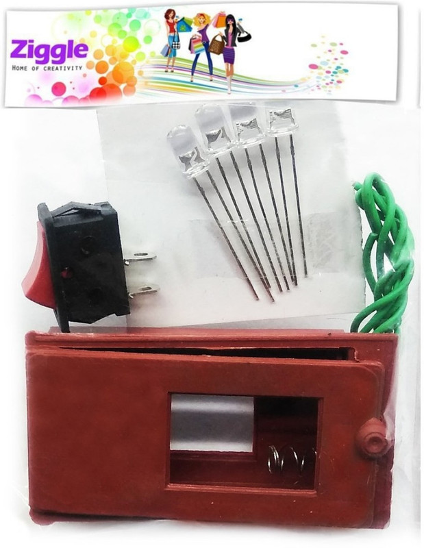 ziggle 6 Packs Return gift Engineering DIY LED light kit for kids from 5 years to 12 years . Led lights kit with electric motor