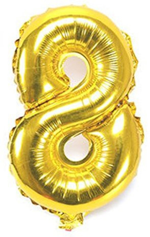 number shaped helium balloons