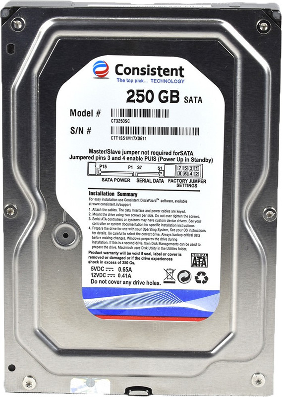 consistent 250 250 GB Desktop Internal Hard Disk Drive (250gb) consistent 250 250 GB Desktop Internal Hard Disk Drive (250gb)
