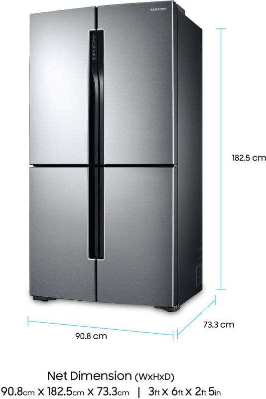 Samsung 680 L Frost Free French Door Bottom Mount Refrigerator(Easy Clean Steel, RF60J9090SL/TL) Samsung 680 L Frost Free French Door Bottom Mount Refrigerator(Easy Clean Steel, RF60J9090SL/TL)