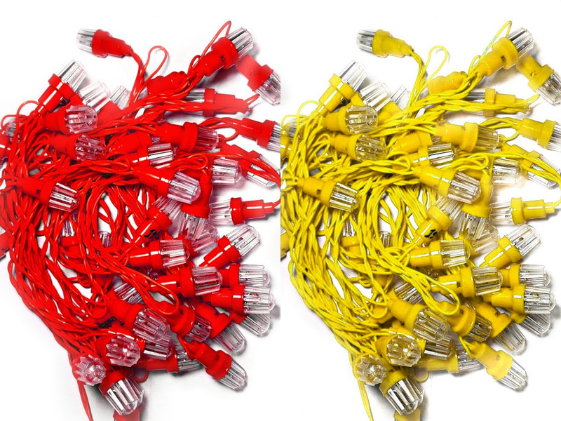 indian lights 480 inch Red, Yellow Rice Lights(Pack of 2)