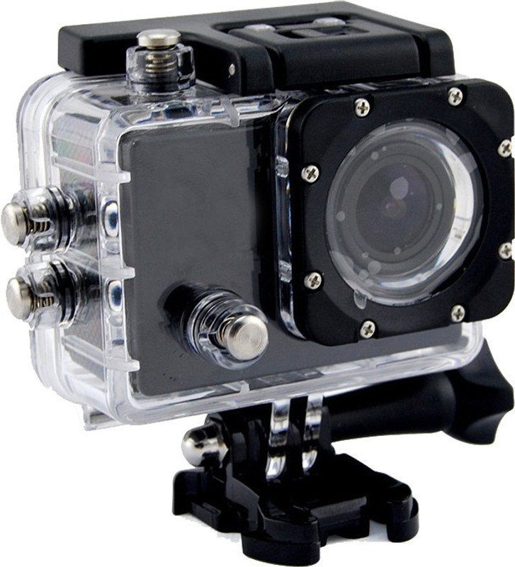 ALONZO SPORT ACTION CAMERA with 12 Mega Pixel ||1080P FULL H D resolution ||1.5 inch high resolution L C D screen ||Detachable & Rechargeable li-battery for Android, I O S, Smartphone - Black Sports and Action Camera(Black, 12 MP)
