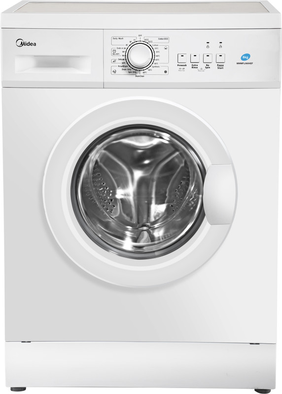 Midea 6 kg Fully Automatic Front Load with In-built Heater White(MWMFL060HEF)