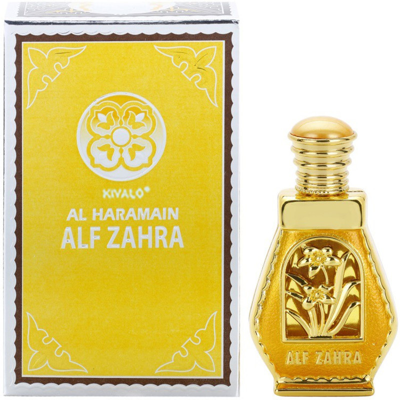 Kivalo Ⓡ Pure Original Haramain Alf Zahra Fragrance Perfume Oil (Attar) with Musk, Sandalwood - 15 ml Floral Attar(Musk)