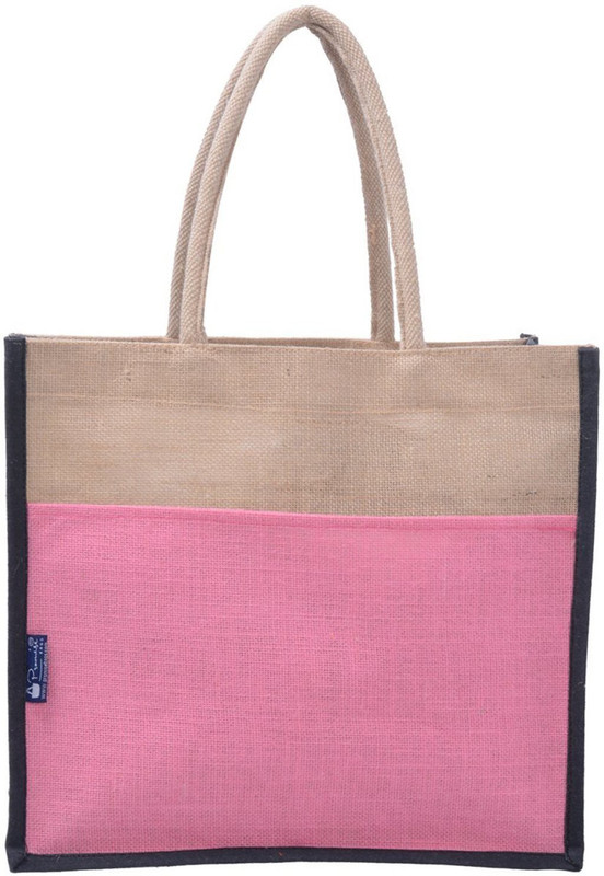 Promise Bags Bags Perfect Eco Friendly Naturally processed Multipurpose Reusable Jute Bags Multipurpose Bag(Multicolor, 5 L)