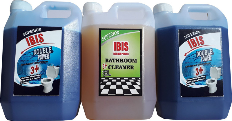 ibis 2 LTRS DISINFECTANT BOWL CLEANER & 1 LTR BATHROOM CLEANER COLOGNE(3000 ml, Pack of 3)