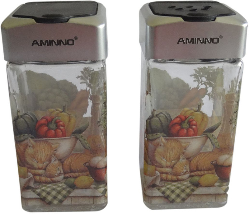 aminno FE-10126 2 Piece Salt & Pepper Set(Glass)