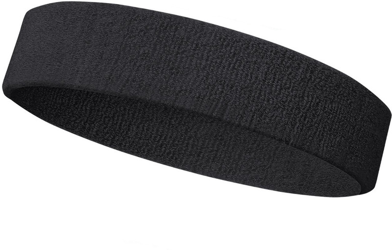 style along Black Sports Small Size Headband For ( 12 To 18 ) Age Group Boys And Girls Fitness Band(Black, Pack of 1)