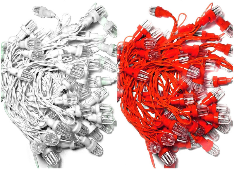 indian lights 480 inch Red, White Rice Lights(Pack of 2)