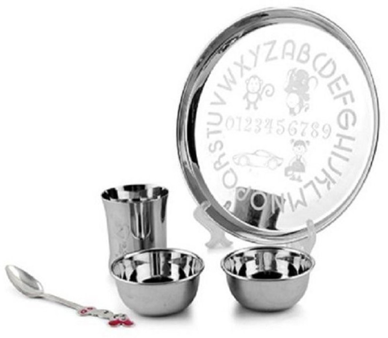 pnb PNB baby set Pack of 5 Dinner Set(Steel)