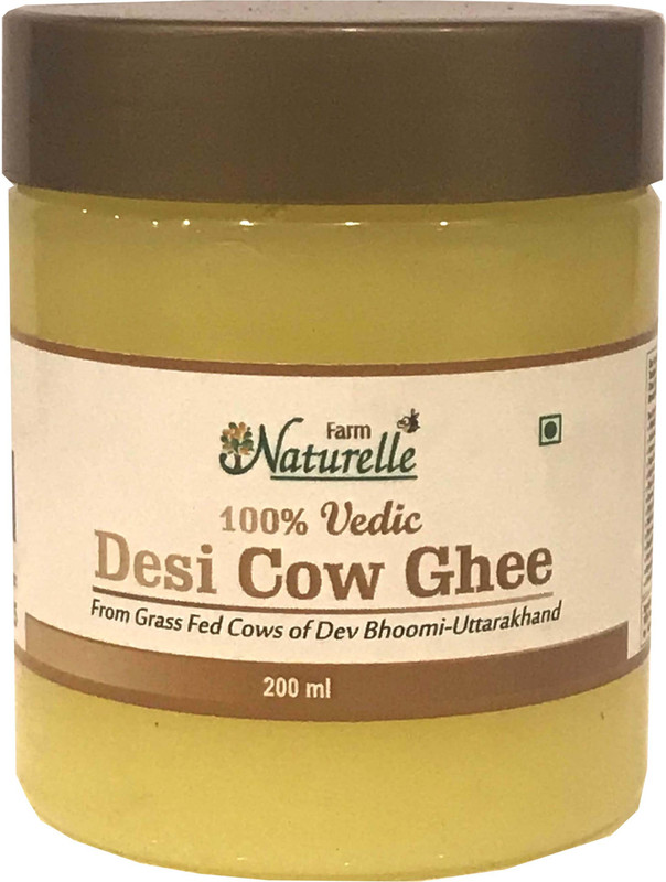 Farm Naturelle Pure Desi Cow Ghee from A2 Milk 200Ml Ghee 250 ml Plastic Bottle Farm Naturelle Pure Desi Cow Ghee from A2 Milk 200Ml Ghee 250 ml Plastic Bottle