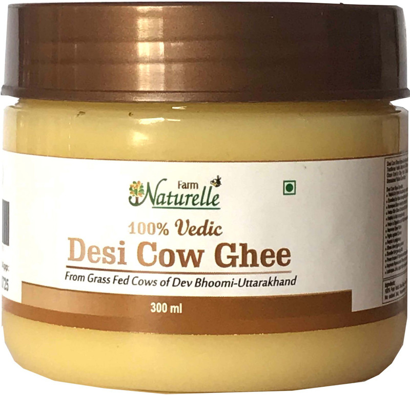 Farm Naturelle Pure Desi Cow Ghee from A2 Milk 300Ml Ghee 300 ml Plastic Bottle Farm Naturelle Pure Desi Cow Ghee from A2 Milk 300Ml Ghee 300 ml Plastic Bottle