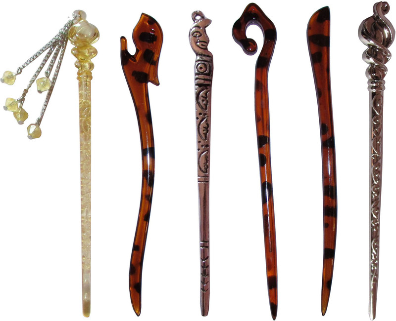 extol Combo of Multi Color Juda Sticks Bun Stick(Multicolor)